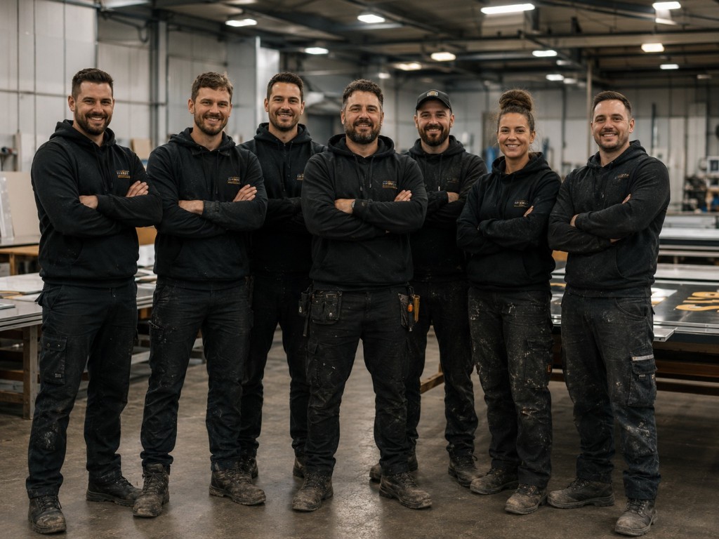 Manchester Signs Centre workshop team