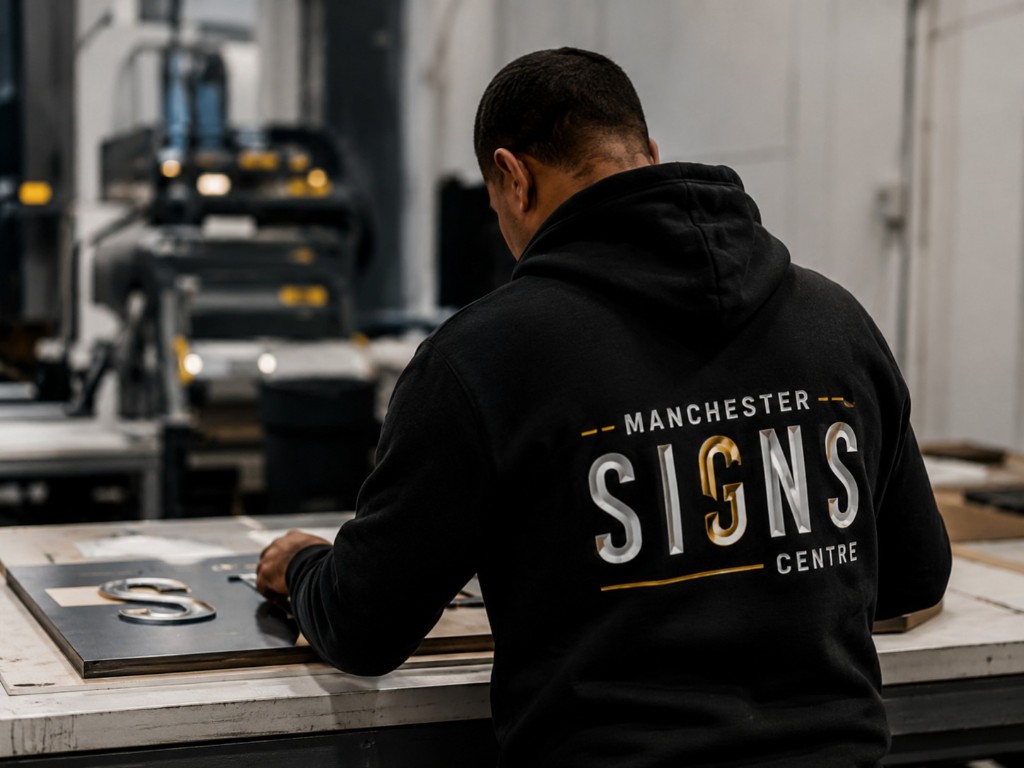 In-house fabrication of custom 3D sign letters