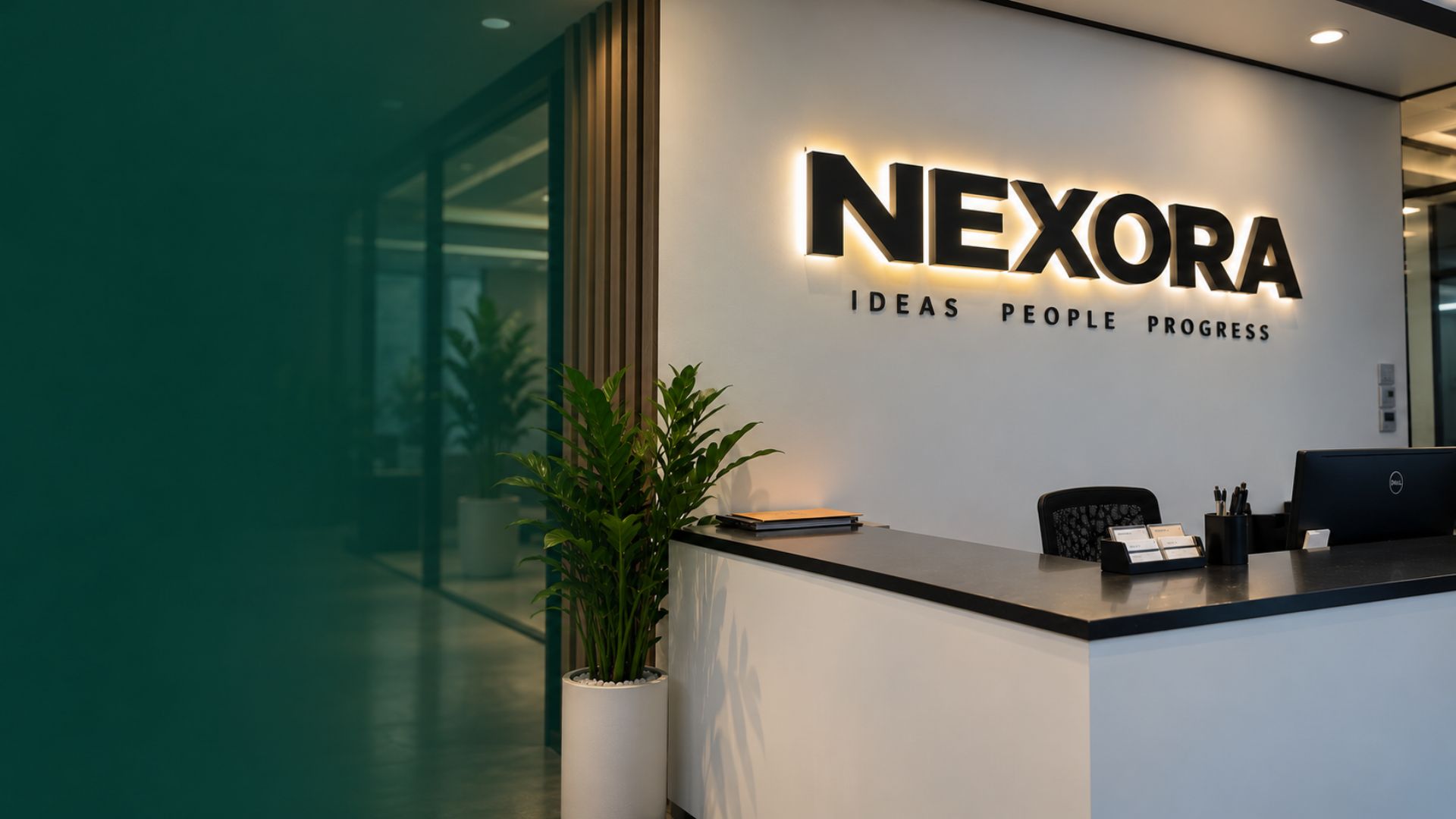 Halo-Lit Reception Signs — Manchester Signs Centre