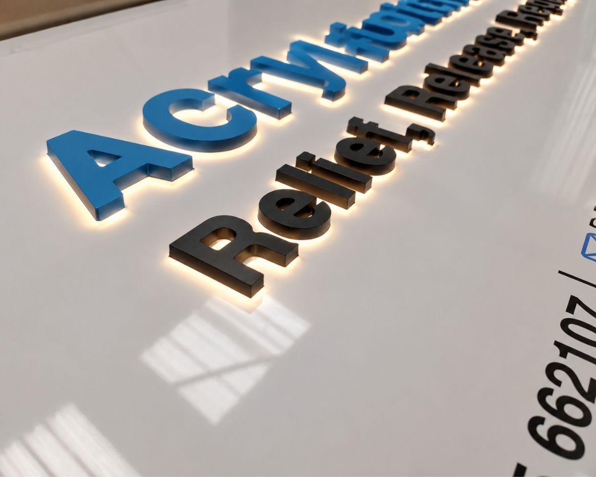 Acrylic Lightbox Projects example 1 — Manchester Signs Centre