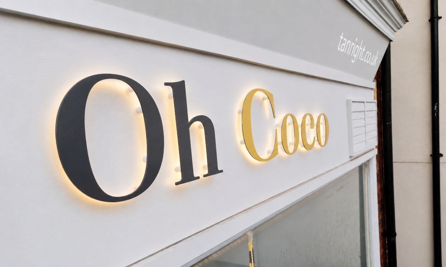 Push-Through Illuminated Fascia detail 2 — Manchester Signs Centre