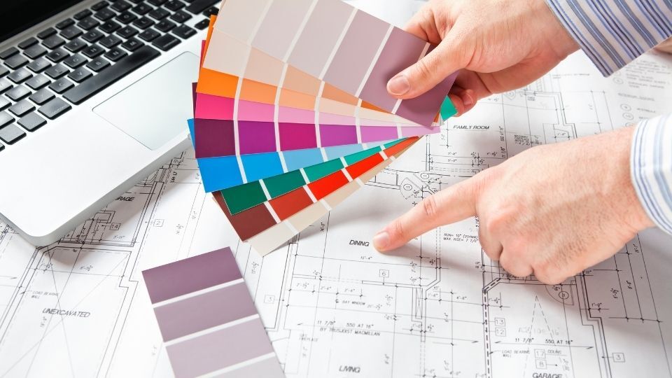 (An Image can be seen in which interior design style is being considered)