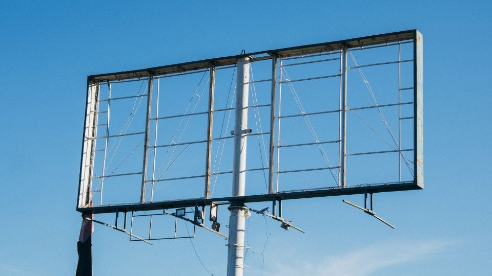 (In the Image a hoarding board can be see under design and turning it functional)