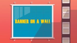 (In the image a standard wall projection sign can be seen) What is a Wall Projection Sign