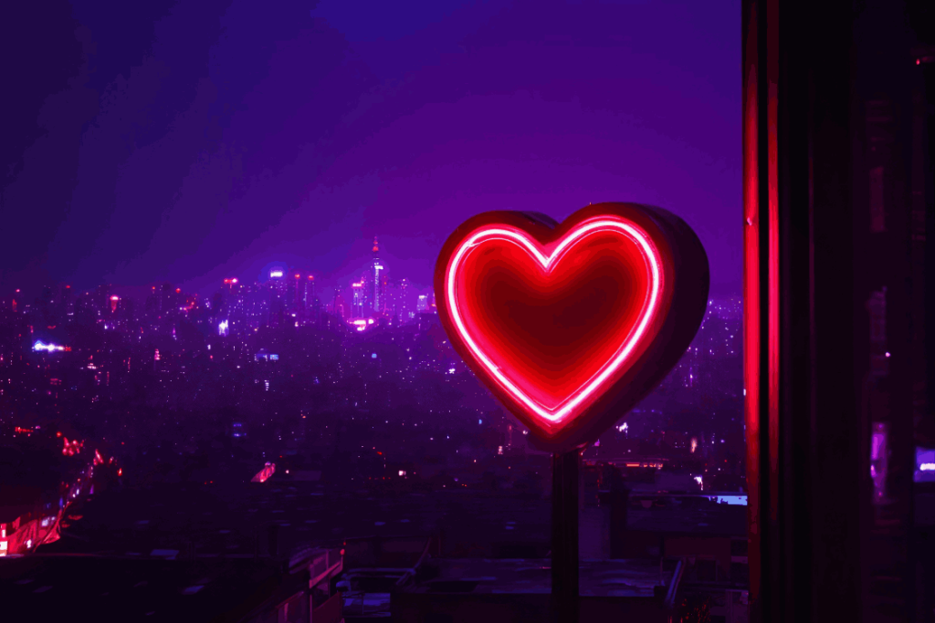 (this image shows a free standing outdoor neon sign)