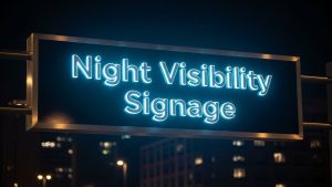 Designing Illuminated Signs That Stand Out After Dark